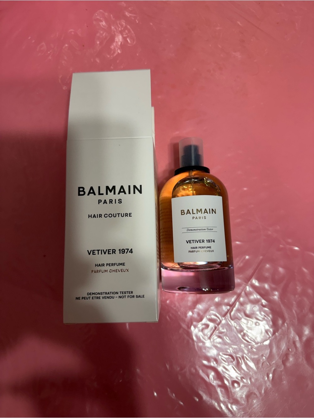 Balmain Hair Couture Vetiver 1974 - Amber Bottle with Clear Glass TESTER 100 ml